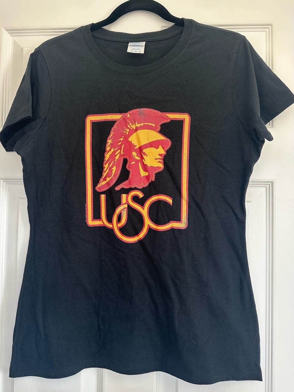 USC Trojans Women’s Black Graphic T-Shirt Size M